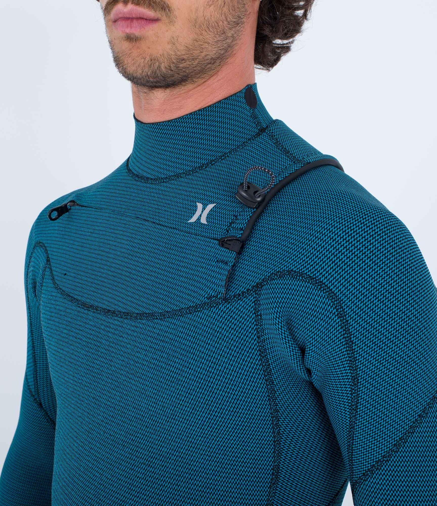 Men Plus 3/2mm Fullsuit Black/Skyblue