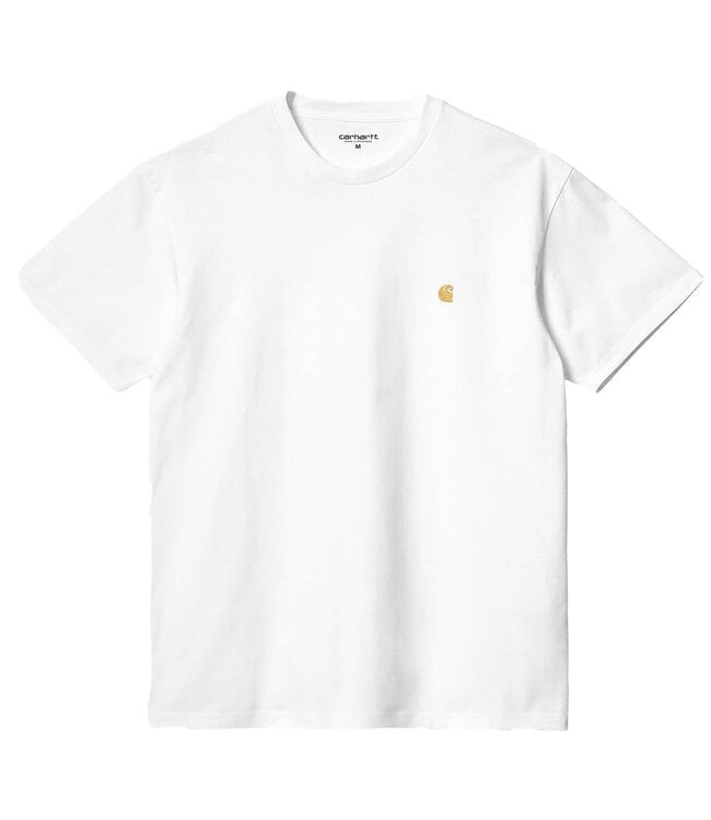 Chase T-shirt Cotton White/Gold