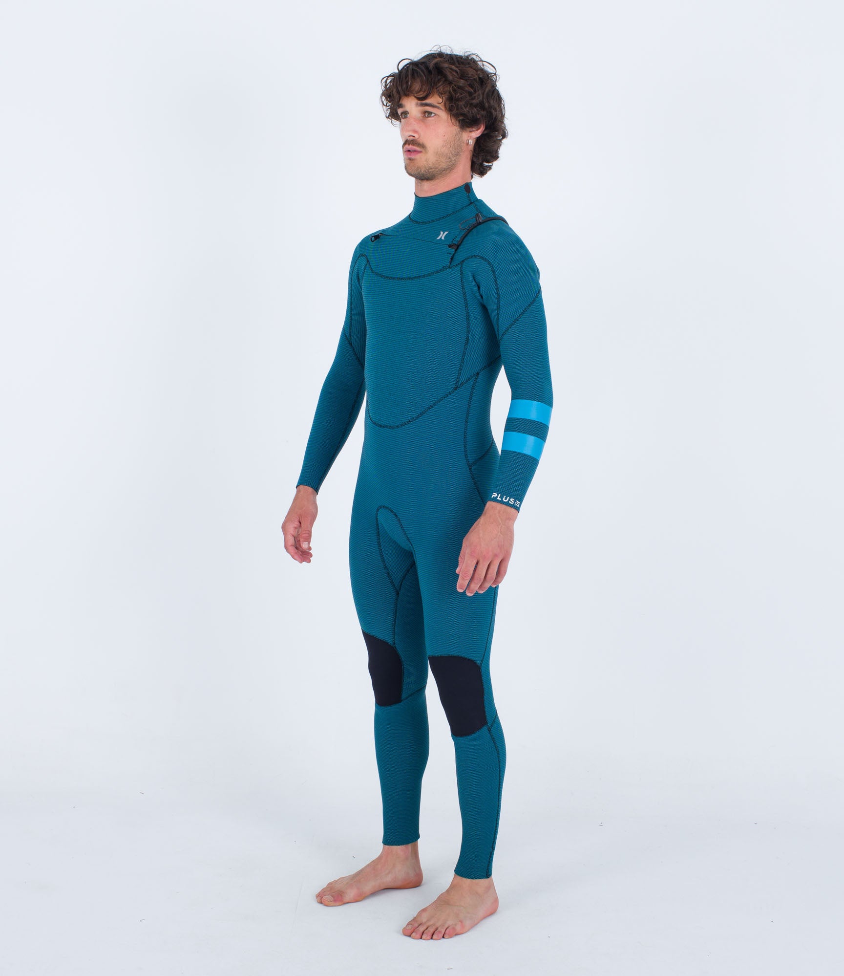 Men Plus 3/2mm Fullsuit Black/Skyblue