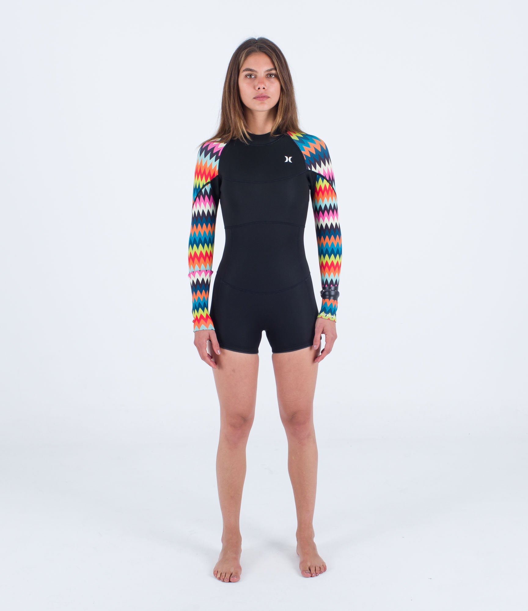 Women Advant 2mm Shorty Springsuit Chevron