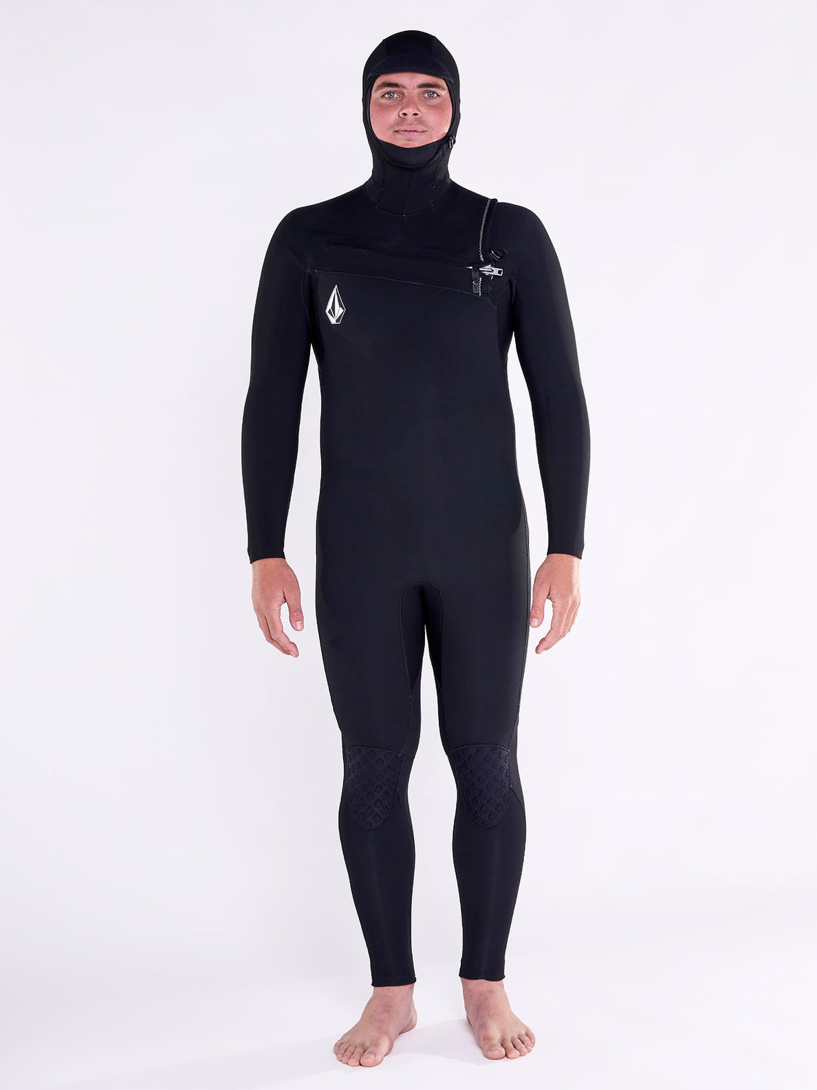 Modulator 5/4/3mm Hooded Chest Zip Fullsuit Black