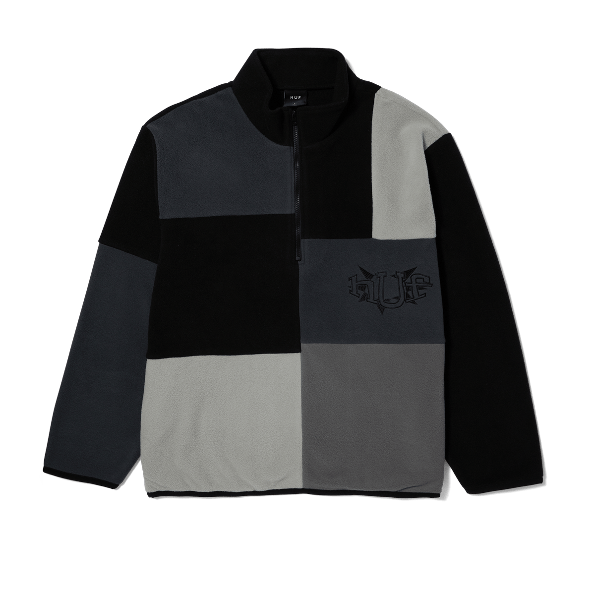 Remix Quarter Zip Fleece Black