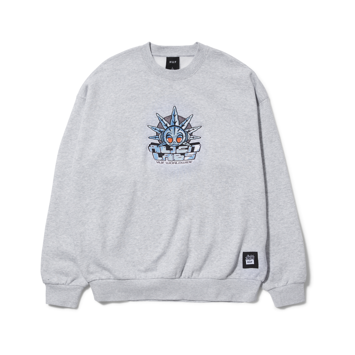 X Alien Labs 420 Stast Crewneck Grey