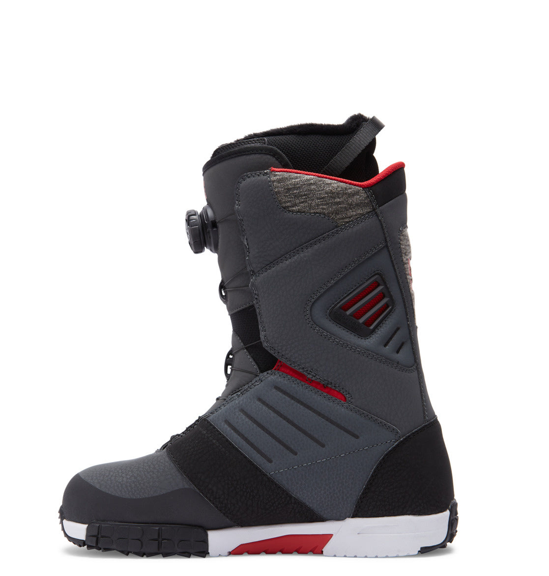 Judge Snowboots Boa Grey/Black/Red