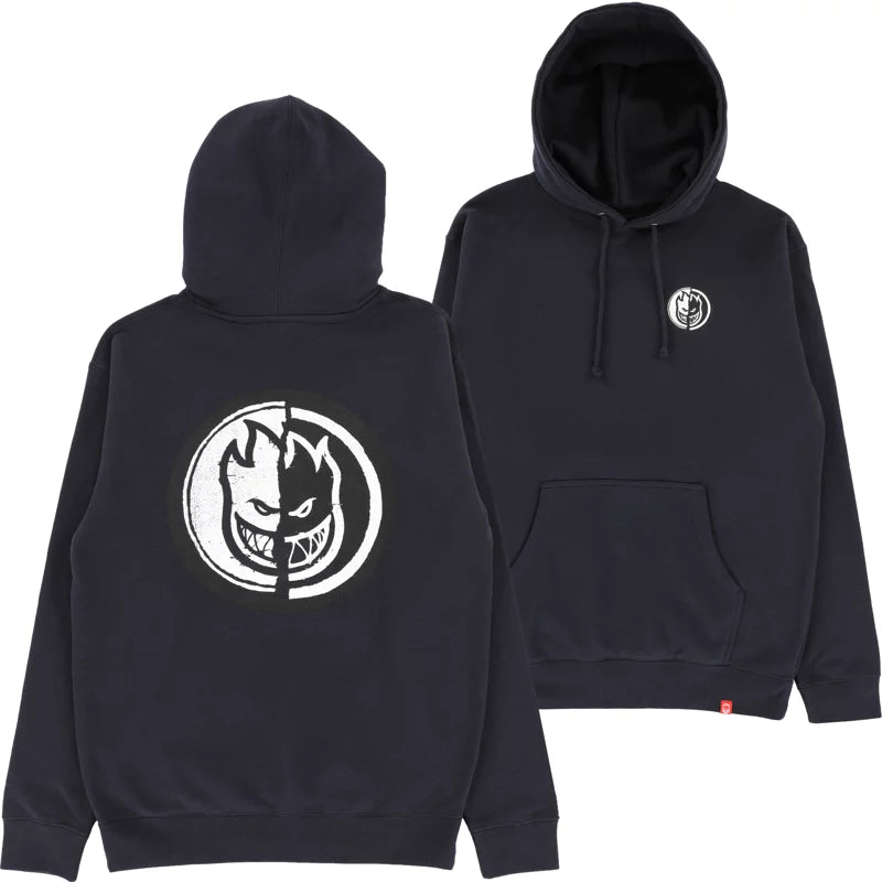 Hoodie Yin Yang Navy Black/White Prints