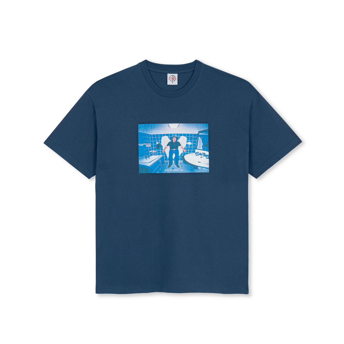 Angel Man Tee Grey Blue