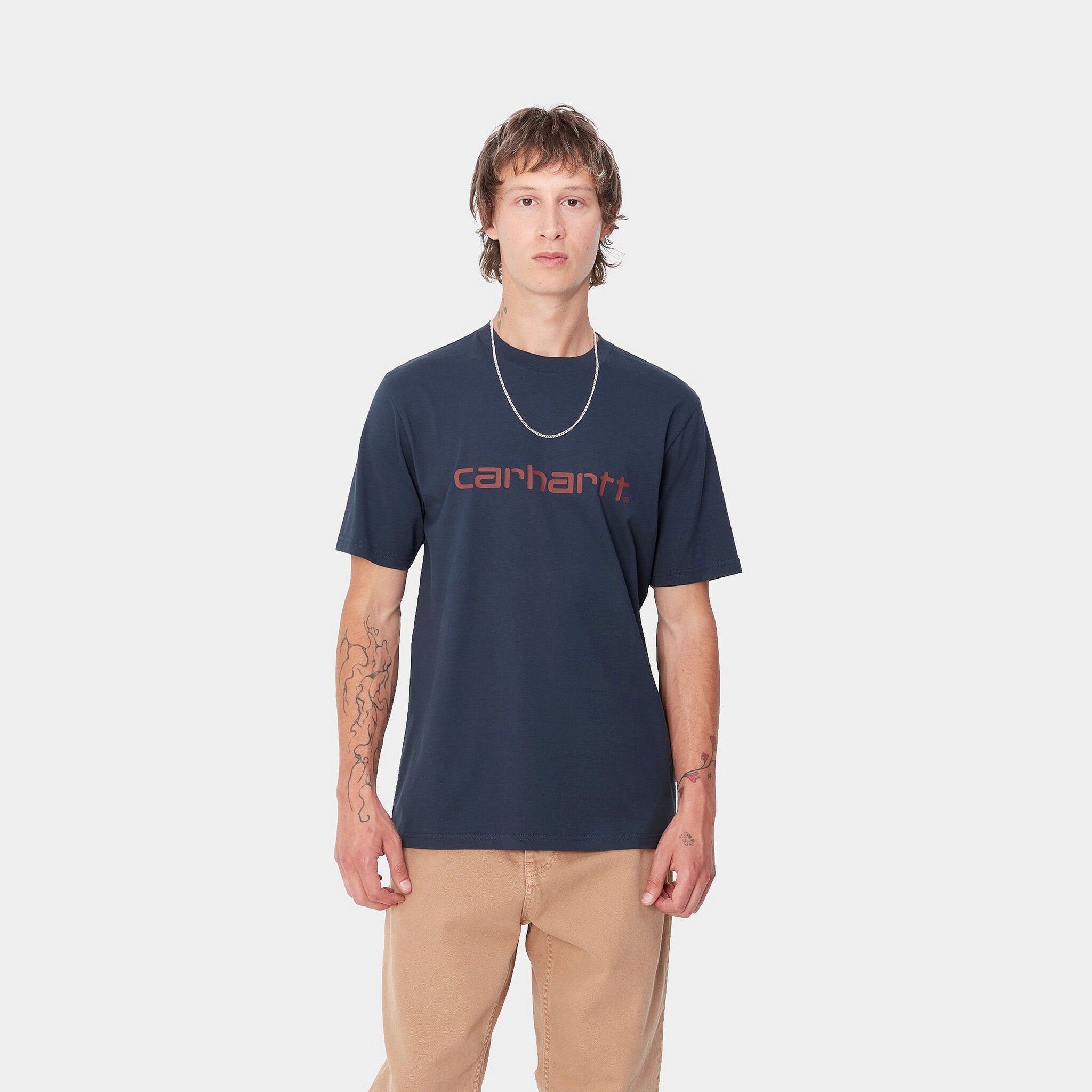 Script T-shirt Air Force Blue / Malbec