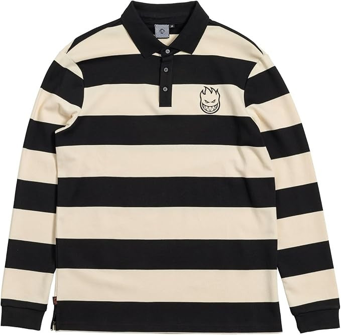 Bighead Longsleeve Rugby Off White/Black