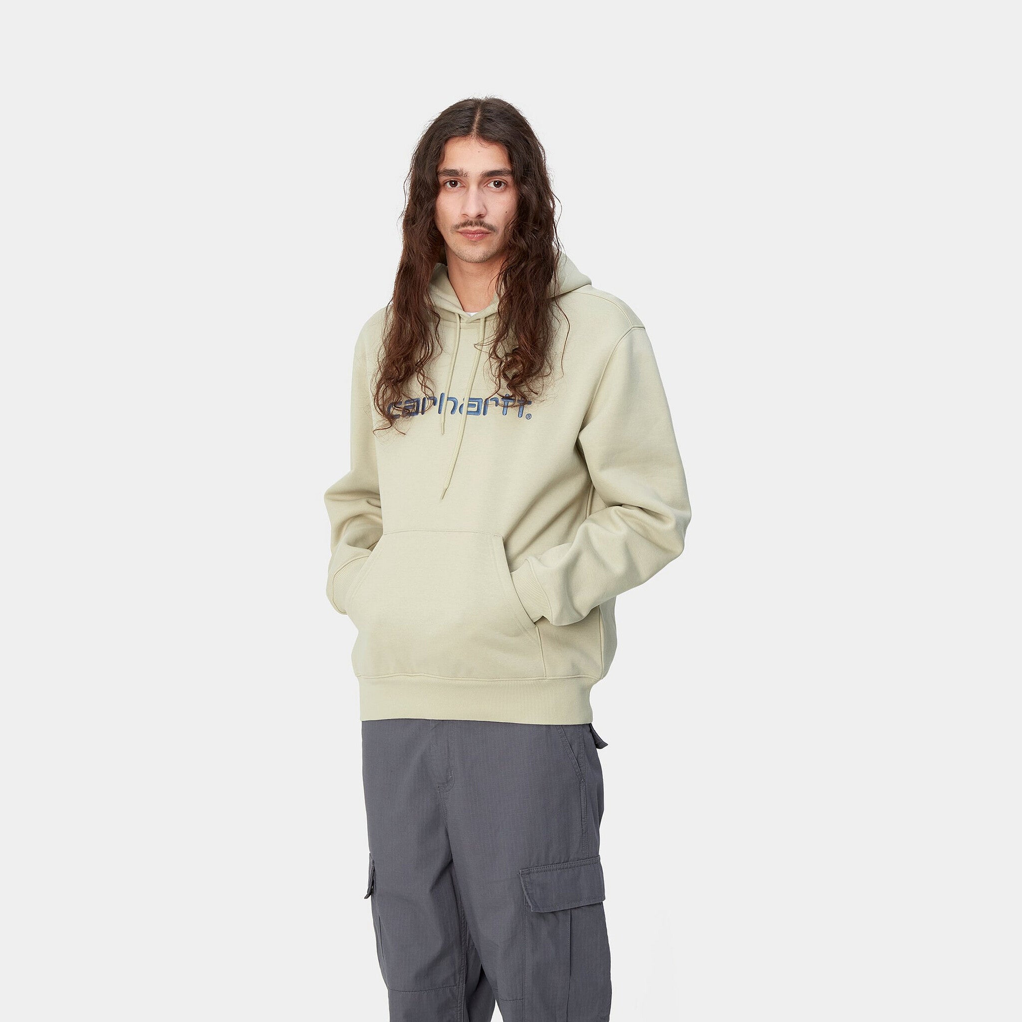 Hooded Carhartt Sweat Beryl/Sorrent