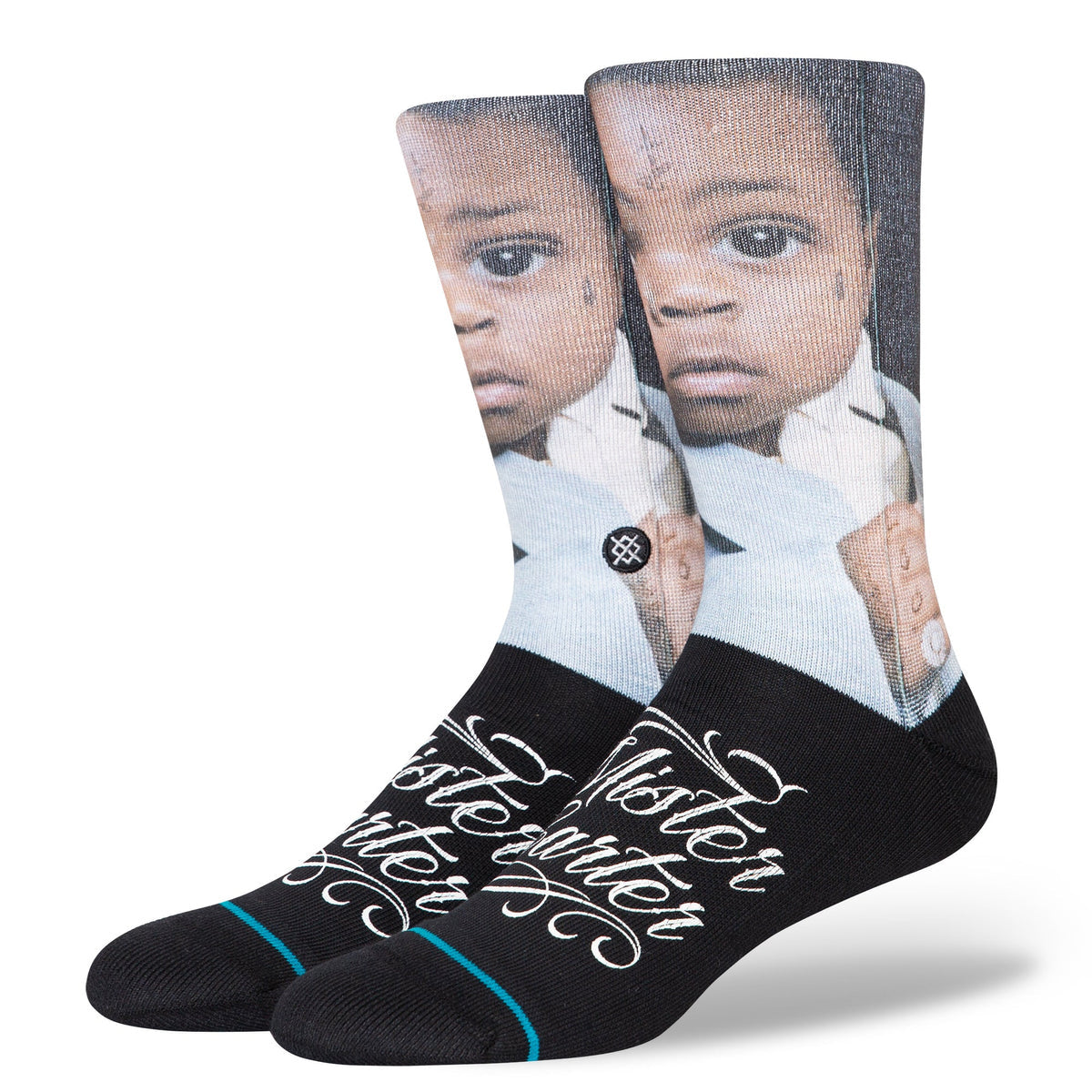 Mister Carter Crew Socks Black