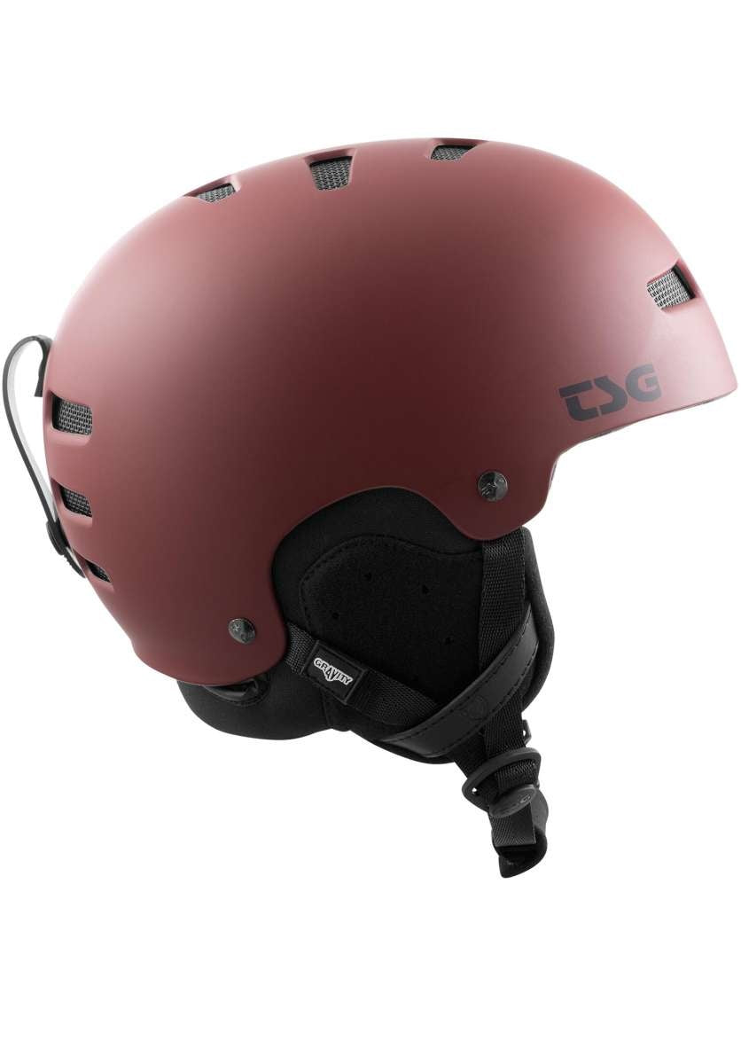 Gravity Solid Color Snowboard Helmet Satin Oxblood