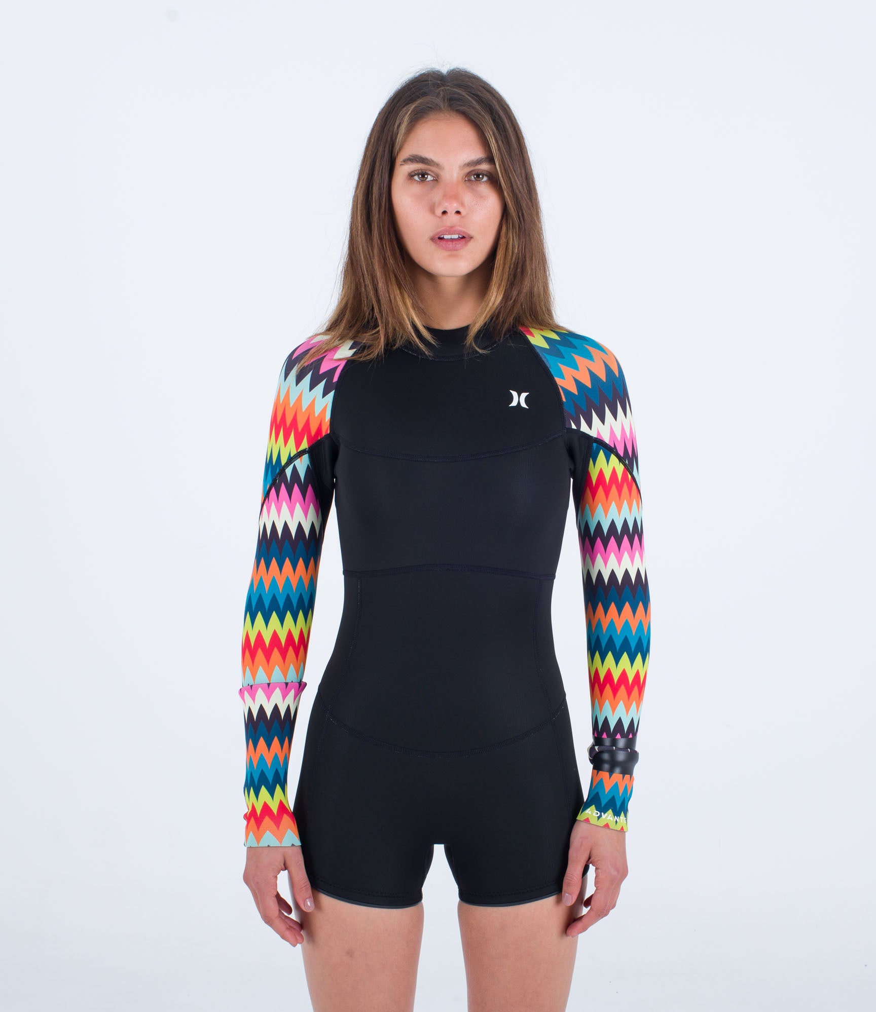 Women Advant 2mm Shorty Springsuit Chevron
