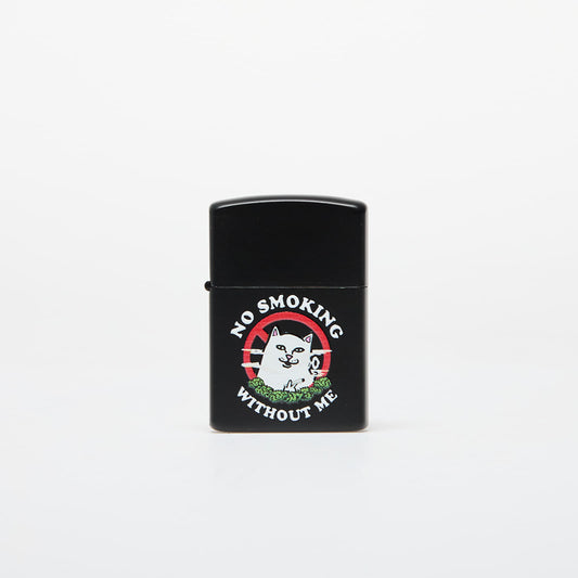 No Smoking Refillable Lighter Black
