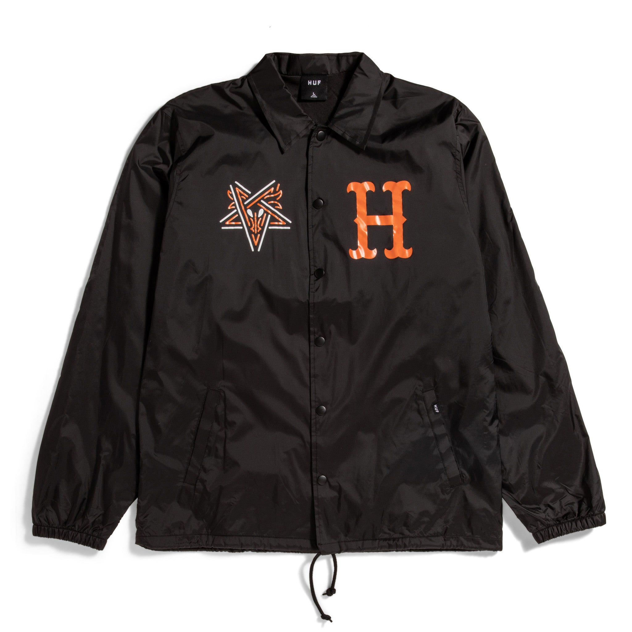 X Thrasher Split Coaches Jacket Black