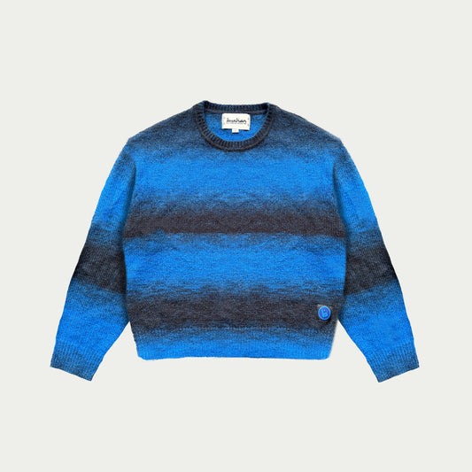 Buchan Gradient Knit Blue – front