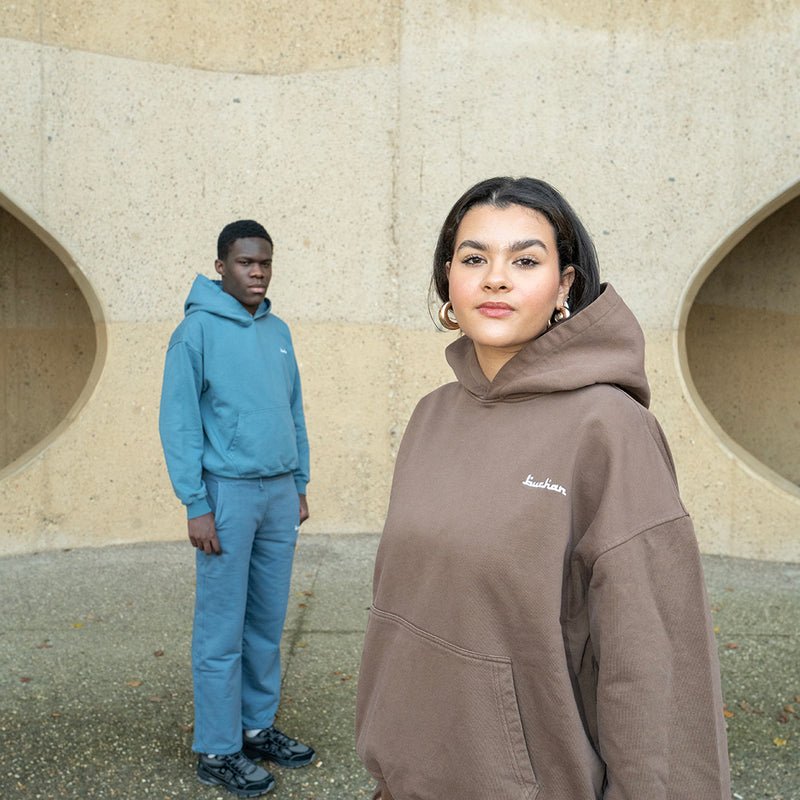 The Buchan Hoodie Brown – lifestyle